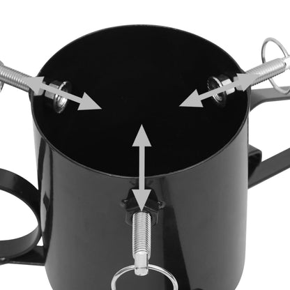Christmas Tree Stand Black 58x58x21 cm - OLBRIT