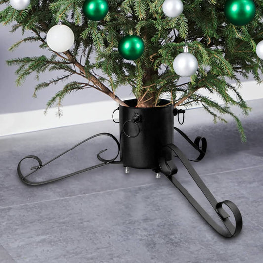 Christmas Tree Stand Black 58x58x21 cm - OLBRIT