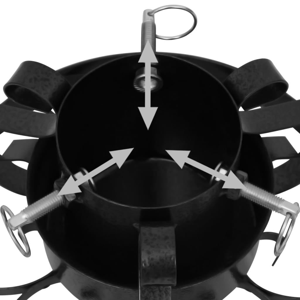 Christmas Tree Stand Black 29x29x15.5 cm - OLBRIT
