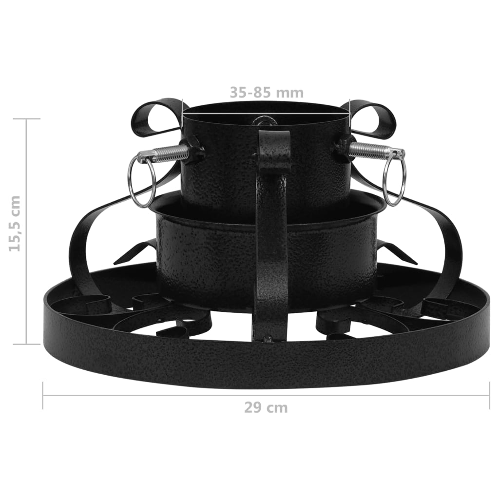 Christmas Tree Stand Black 29x29x15.5 cm - OLBRIT