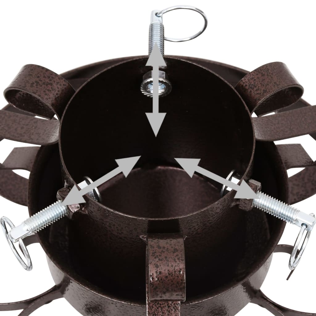Christmas Tree Stand Antique Copper 29x29x15.5 cm - OLBRIT