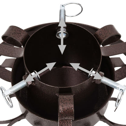 Christmas Tree Stand Antique Copper 29x29x15.5 cm - OLBRIT