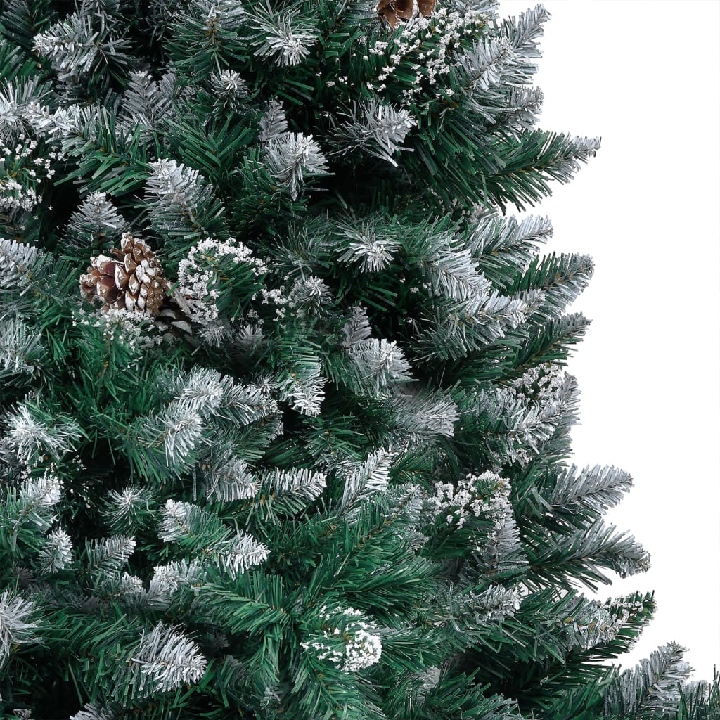 Artificial Pre-lit Christmas Tree with Ball Set & Pinecones 150 cm - OLBRIT