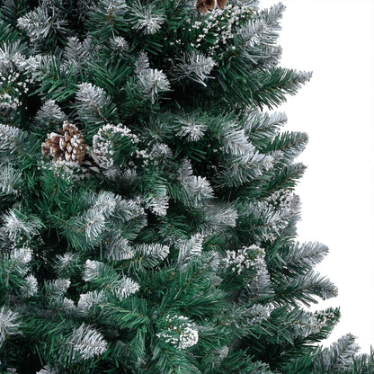 Artificial Pre-lit Christmas Tree with Ball Set & Pinecones 150 cm - OLBRIT