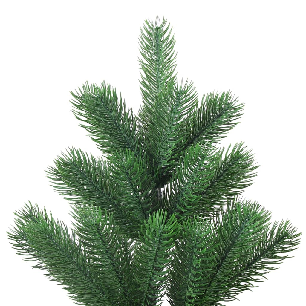 Nordmann Fir Artificial Christmas Tree LED & Ball Set Green 210cm - OLBRIT