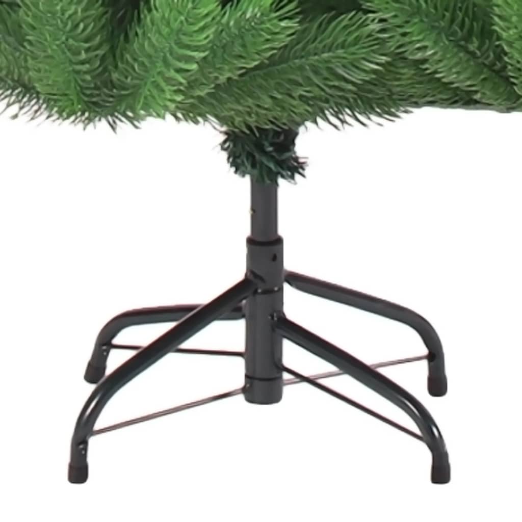 Nordmann Fir Artificial Christmas Tree LED & Ball Set Green 210cm - OLBRIT