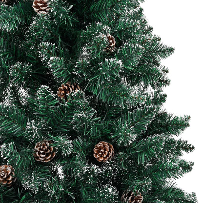 Slim Pre-lit Christmas Tree with Ball Set Green 150 cm - OLBRIT
