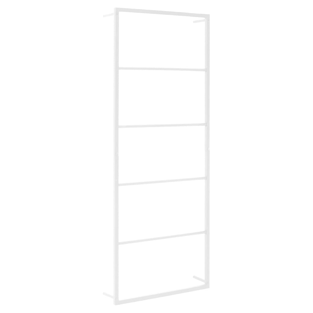 Towel Rack White 45x10x115 cm Steel - OLBRIT