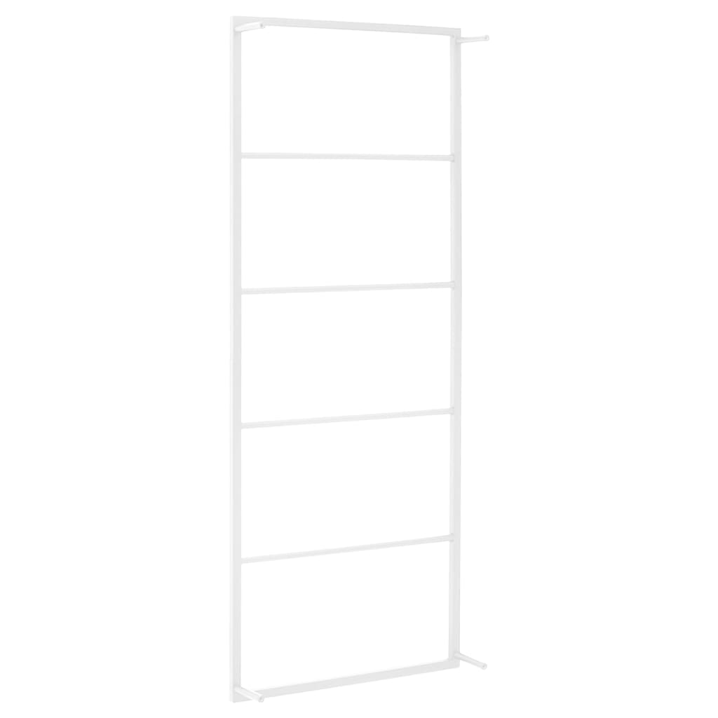 Towel Rack White 45x10x115 cm Steel - OLBRIT