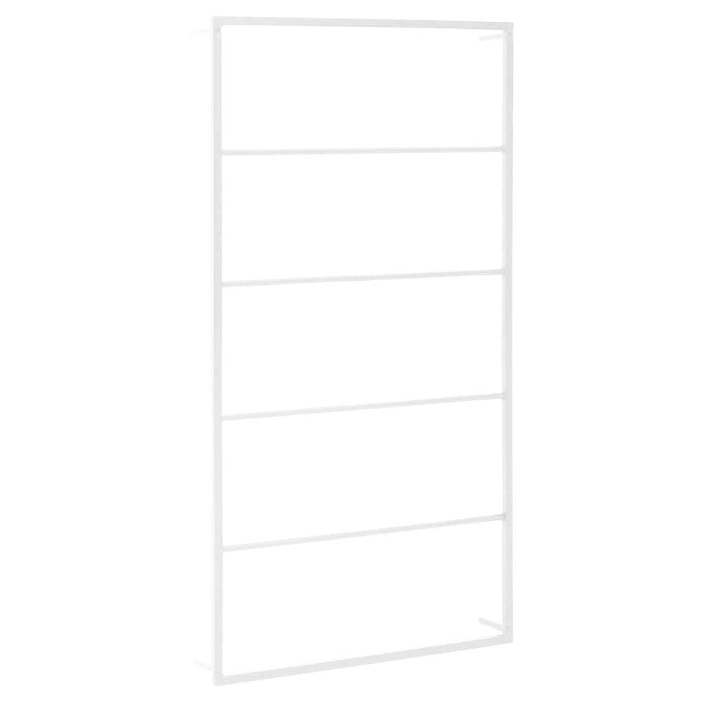 vidaXL Towel Rack White 60x10x116 cm Steel - OLBRIT