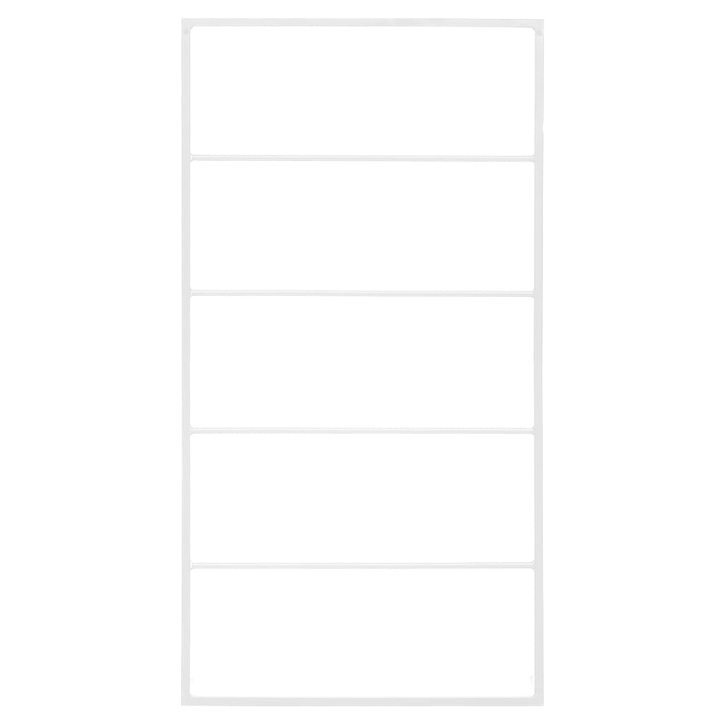 vidaXL Towel Rack White 60x10x116 cm Steel - OLBRIT