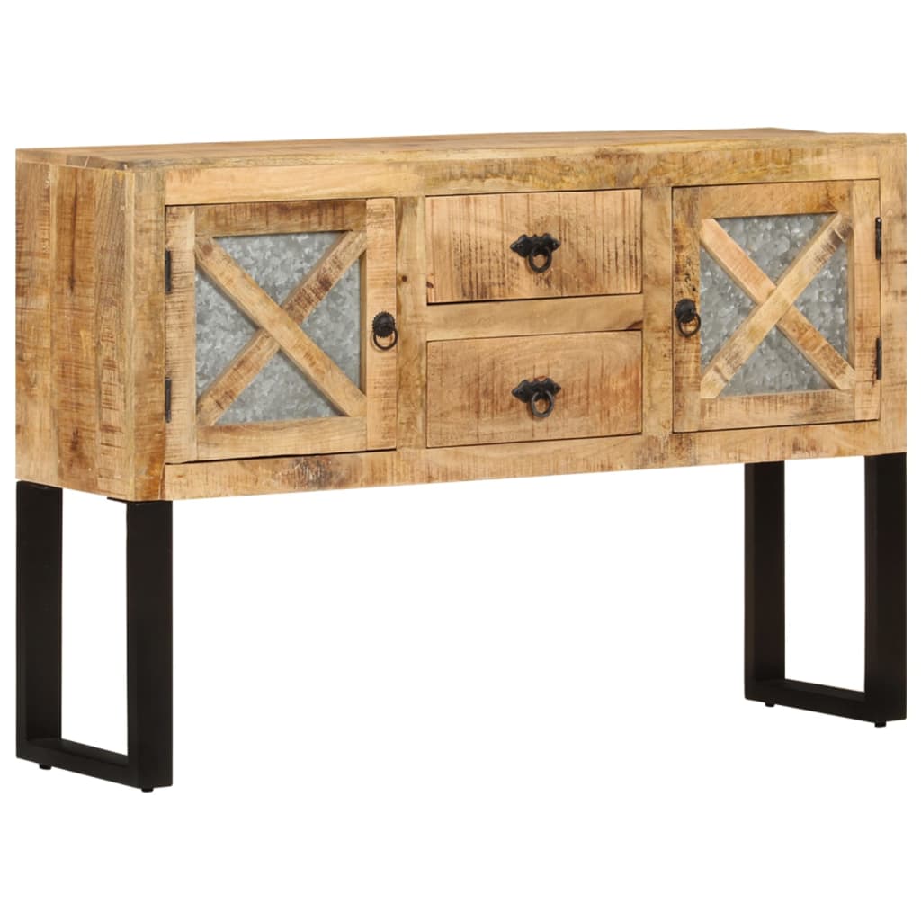 Sideboard 110x30x74 cm Rough Mango Wood - OLBRIT