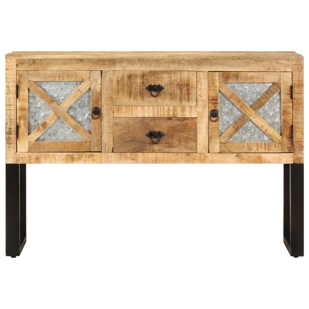 Sideboard 110x30x74 cm Rough Mango Wood - OLBRIT