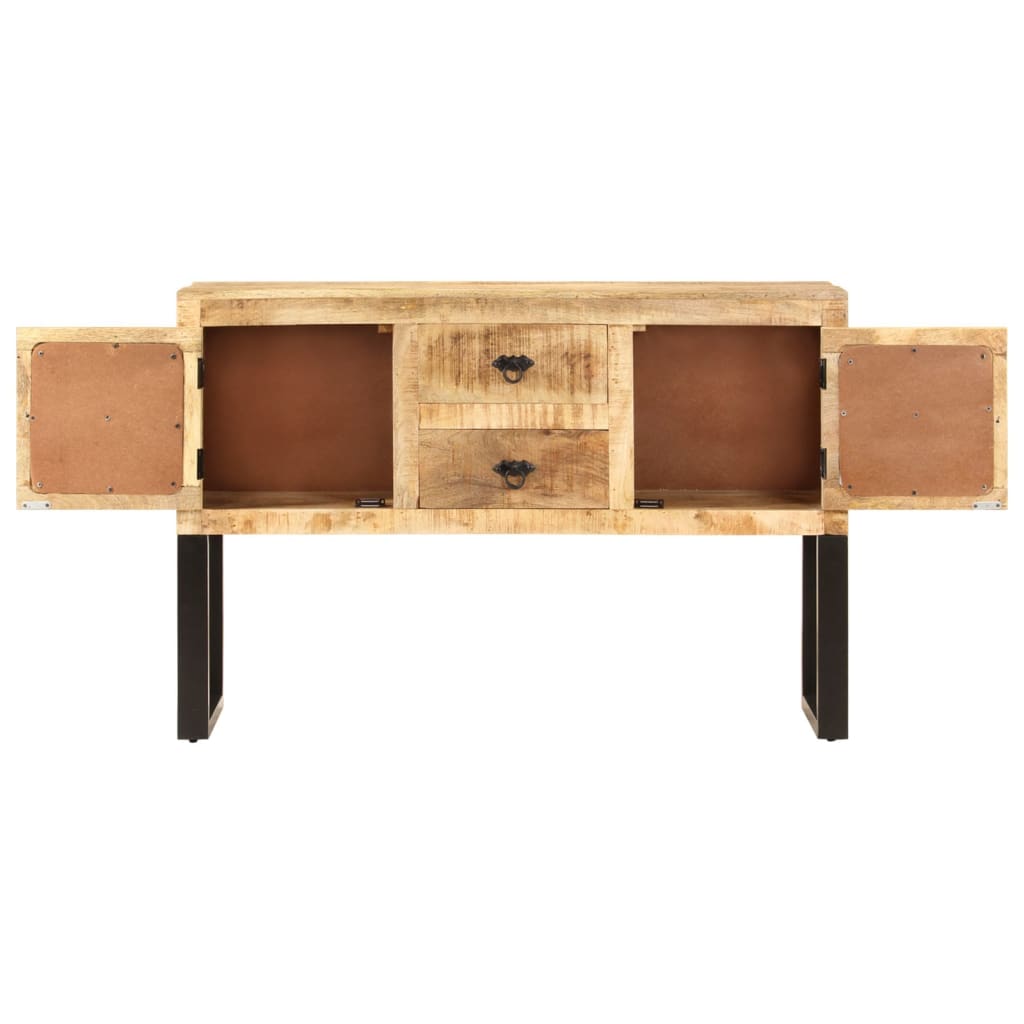 Sideboard 110x30x74 cm Rough Mango Wood - OLBRIT