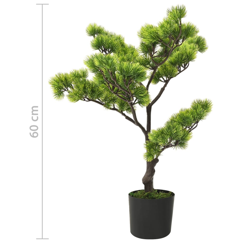 Artificial Pinus Bonsai with Pot 60 cm Green - OLBRIT