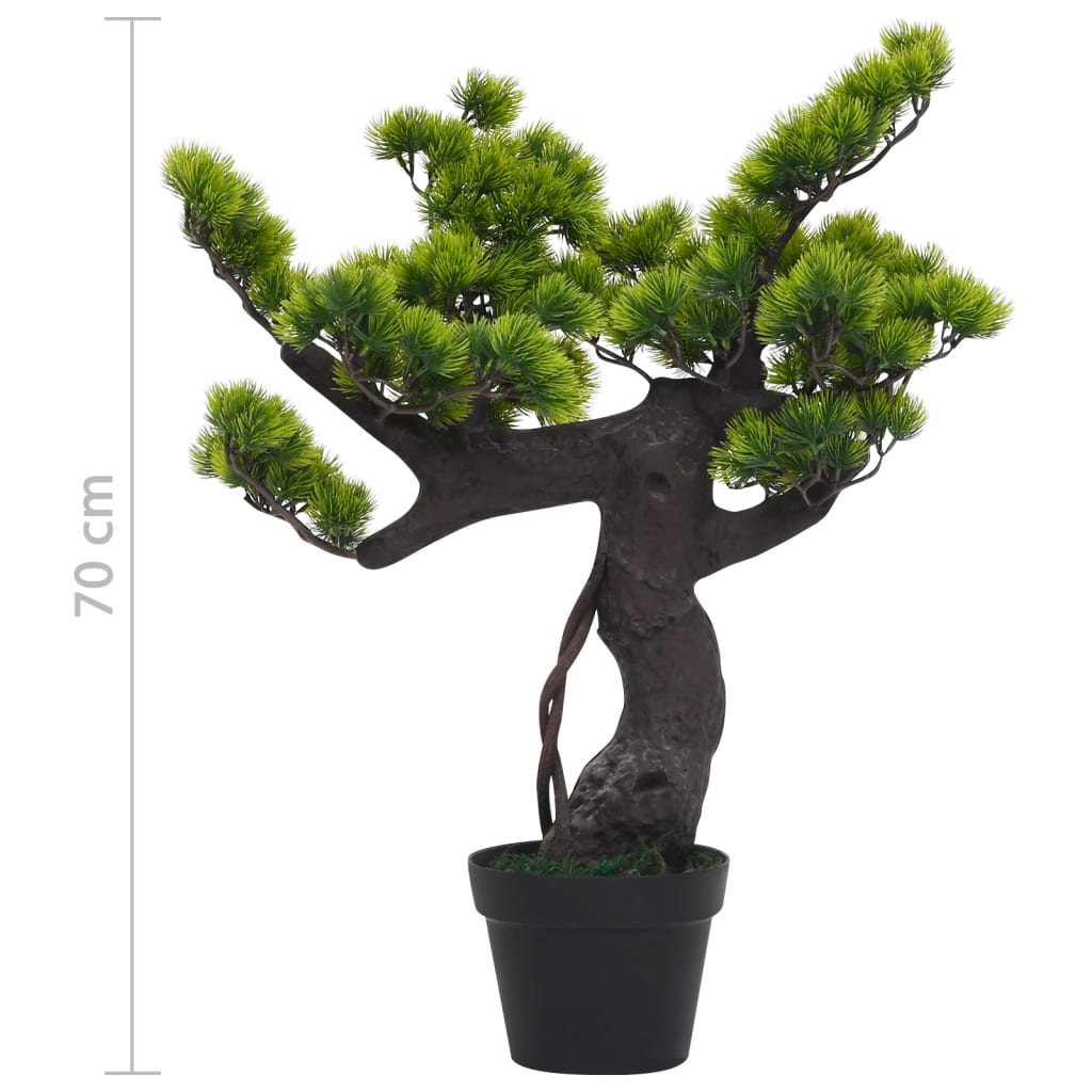 Artificial Pinus Bonsai with Pot 70 cm Green - OLBRIT