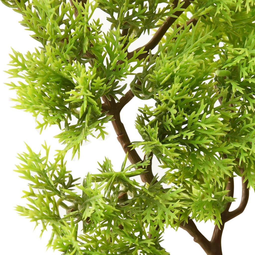 Artificial Cypress Bonsai with Pot 60 cm Green - OLBRIT