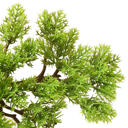 Artificial Cypress Bonsai with Pot 60 cm Green - OLBRIT