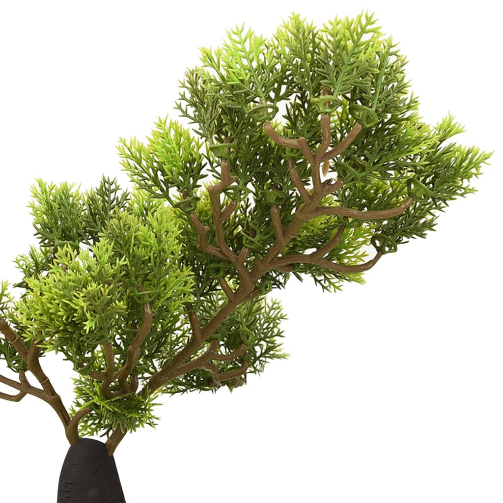Artificial Cypress Bonsai with Pot 60 cm Green - OLBRIT