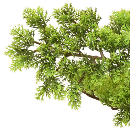 Artificial Cypress Bonsai with Pot 60 cm Green - OLBRIT