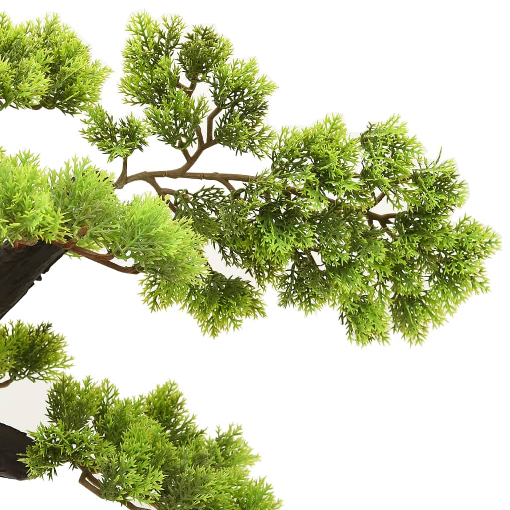 Artificial Cypress Bonsai with Pot 70 cm Green - OLBRIT