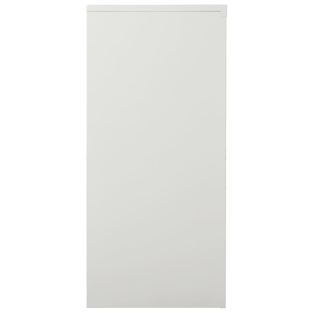 Sliding Door Cabinet Light Grey 90x40x90 cm Steel - OLBRIT