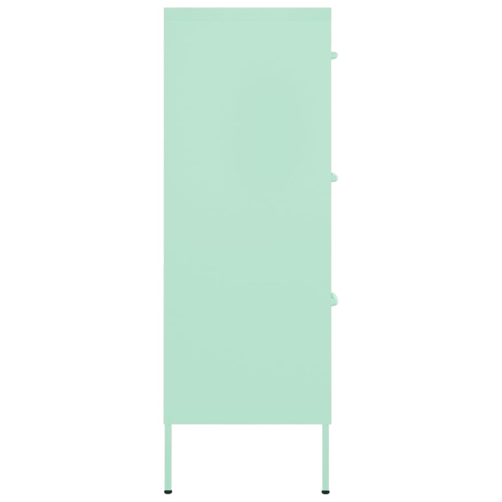 Drawer Cabinet Mint 80x35x101.5 cm Steel - OLBRIT