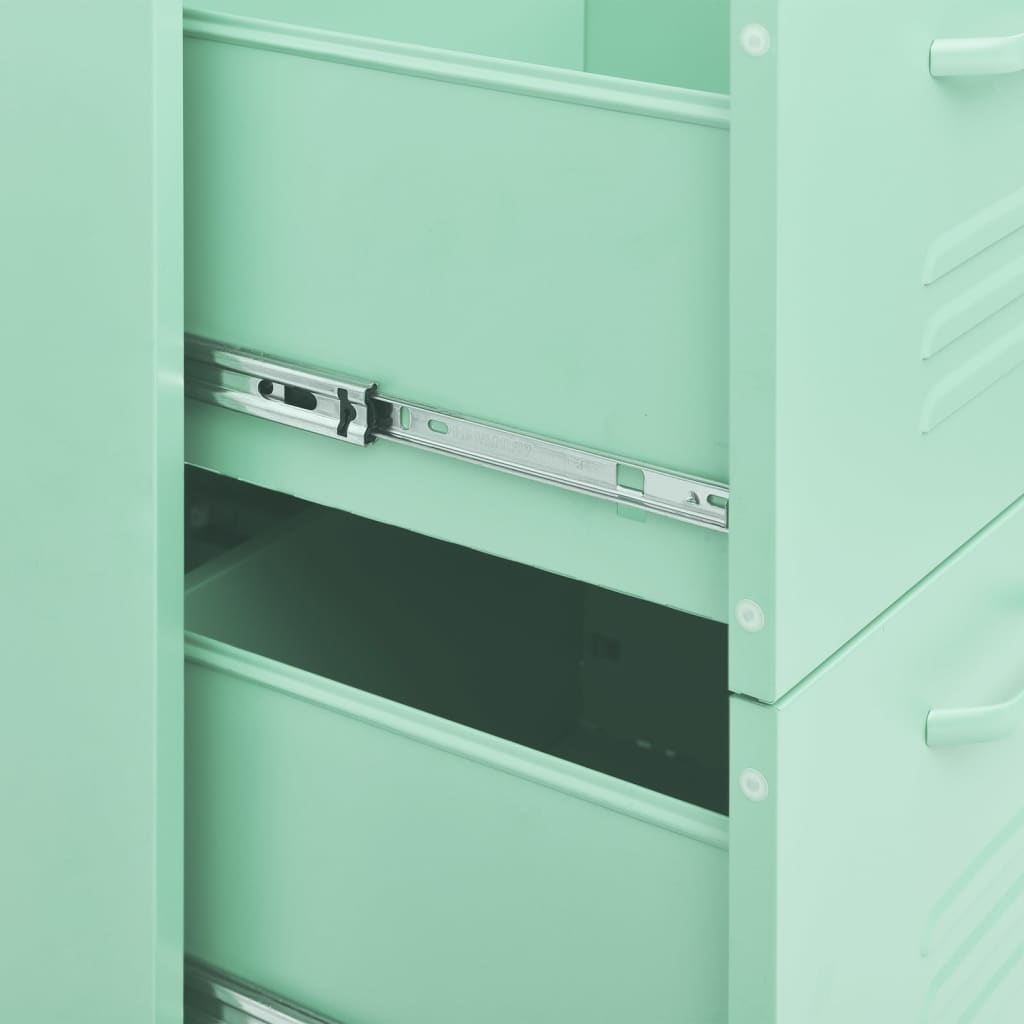 Drawer Cabinet Mint 80x35x101.5 cm Steel - OLBRIT