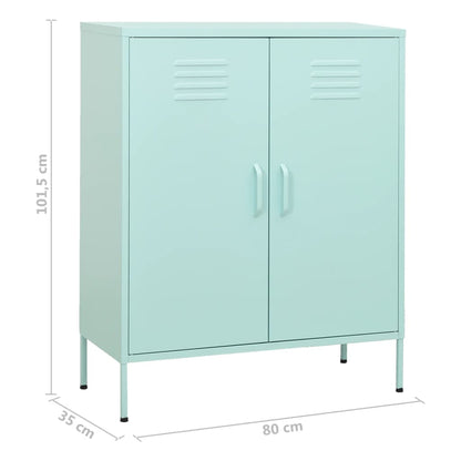 Storage Cabinet Mint 80x35x101.5 cm Steel - OLBRIT