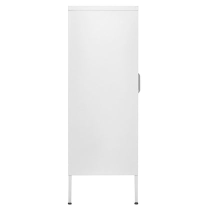 Storage Cabinet White 80x35x101.5 cm Steel - OLBRIT