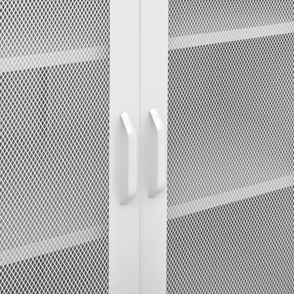 Storage Cabinet White 80x35x101.5 cm Steel - OLBRIT