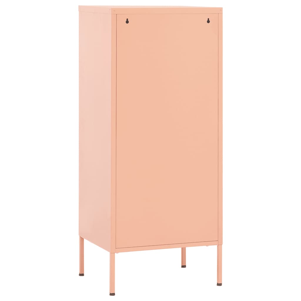 Storage Cabinet Pink 42.5x35x101.5 cm Steel - OLBRIT