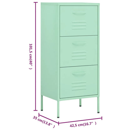 Storage Cabinet Mint 42.5x35x101.5 cm Steel - OLBRIT