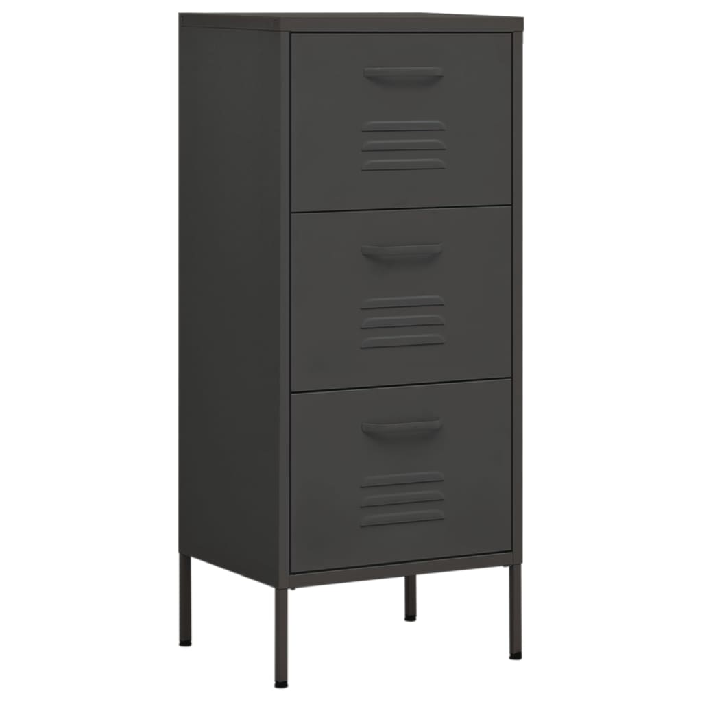 Storage Cabinet Anthracite 42.5x35x101.5 cm Steel - OLBRIT