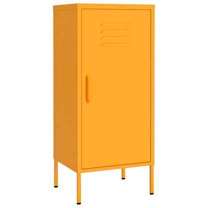 Storage Cabinet Mustard Yellow 42.5x35x101.5 cm Steel - OLBRIT