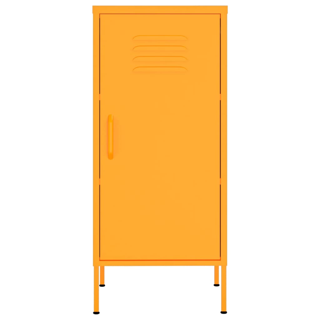 Storage Cabinet Mustard Yellow 42.5x35x101.5 cm Steel - OLBRIT