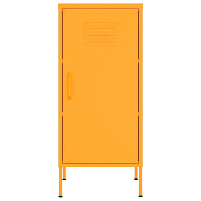 Storage Cabinet Mustard Yellow 42.5x35x101.5 cm Steel - OLBRIT