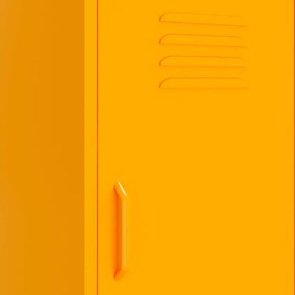 Storage Cabinet Mustard Yellow 42.5x35x101.5 cm Steel - OLBRIT