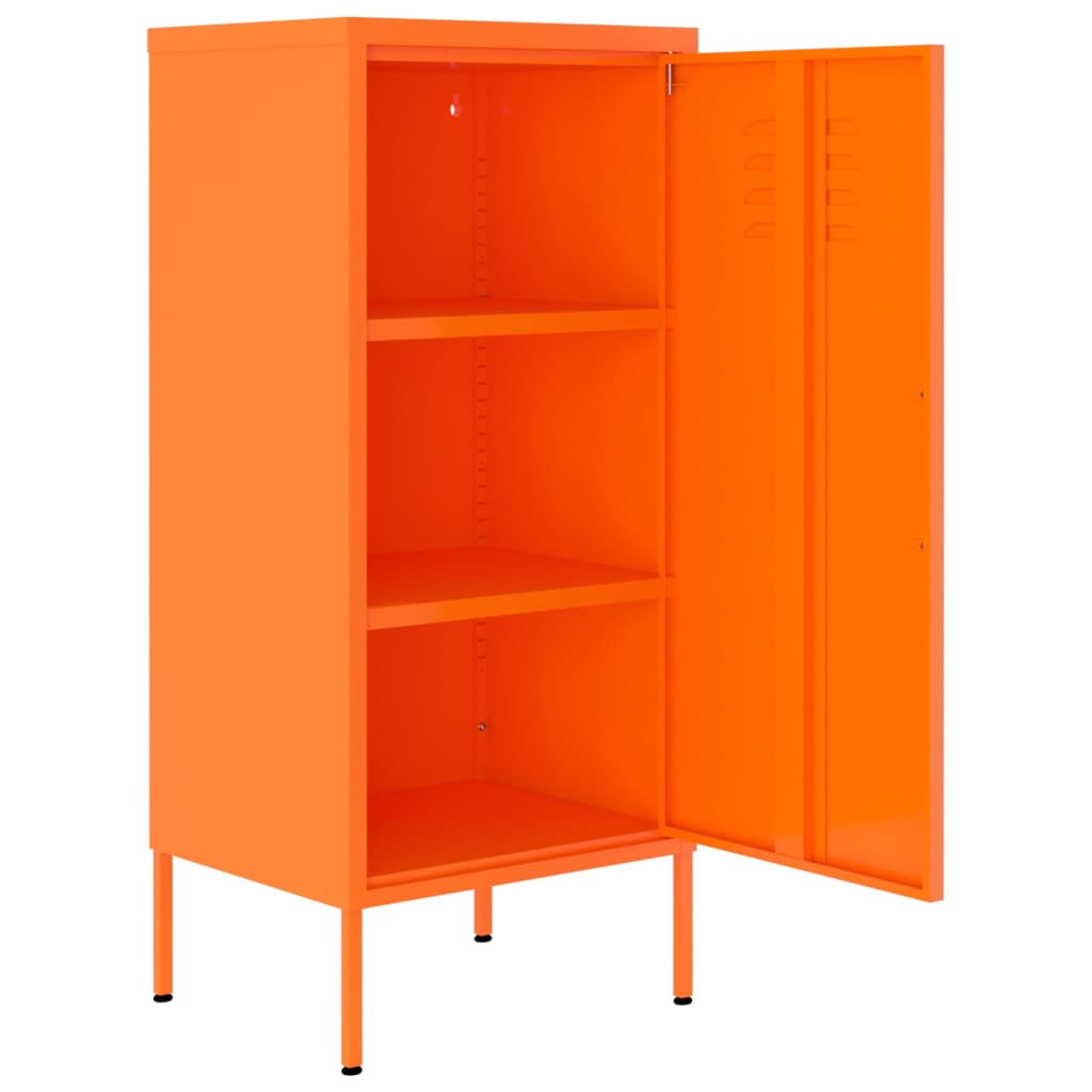 Storage Cabinet Orange 42.5x35x101.5 cm Steel - OLBRIT