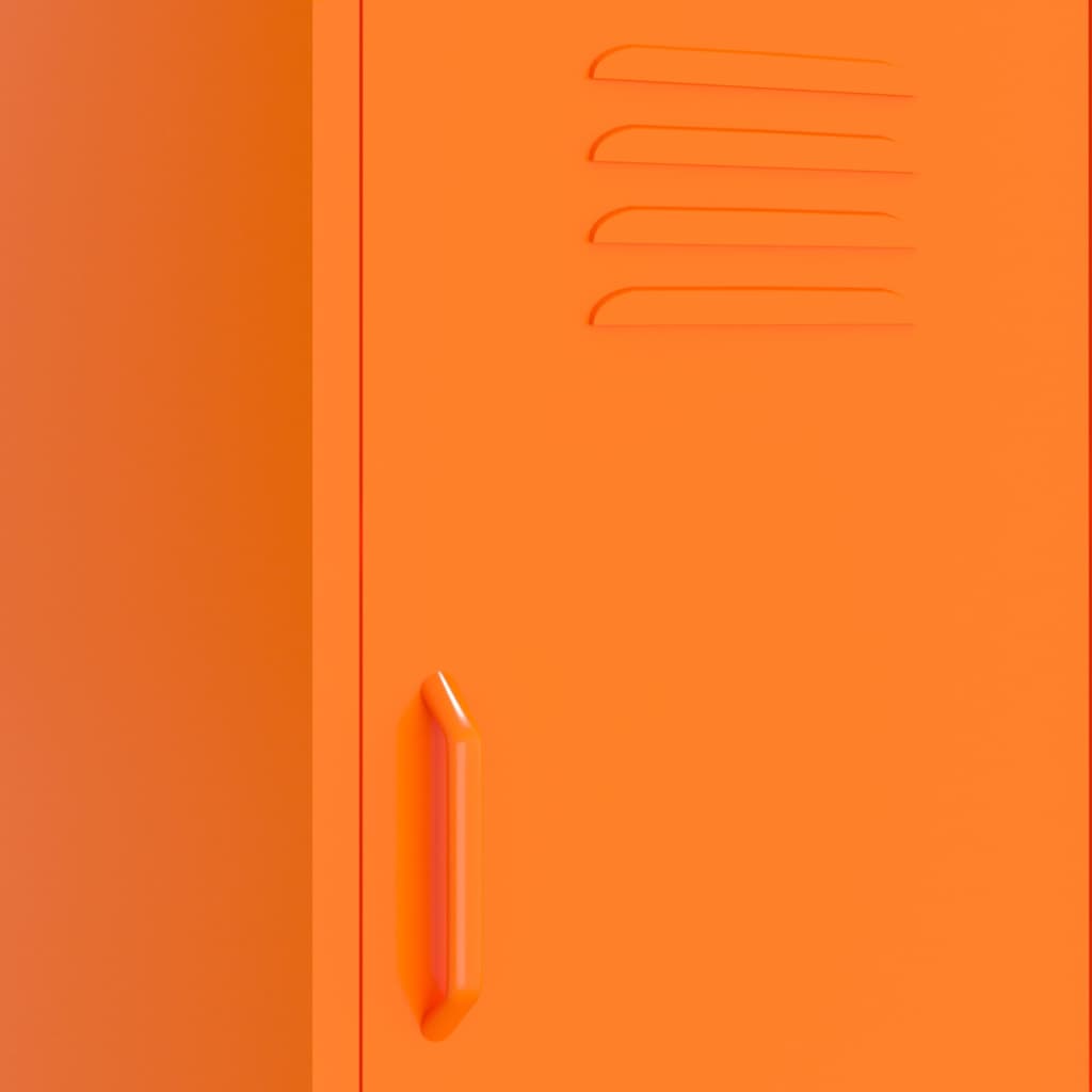 Storage Cabinet Orange 42.5x35x101.5 cm Steel - OLBRIT