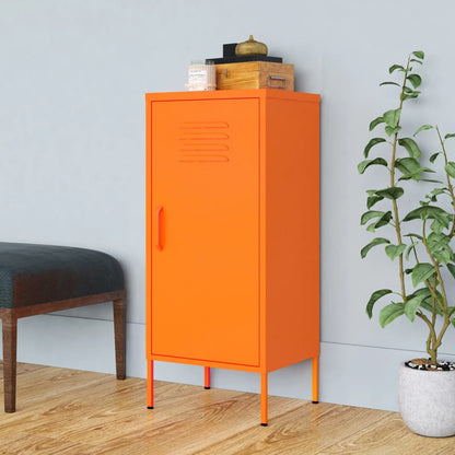 Storage Cabinet Orange 42.5x35x101.5 cm Steel - OLBRIT