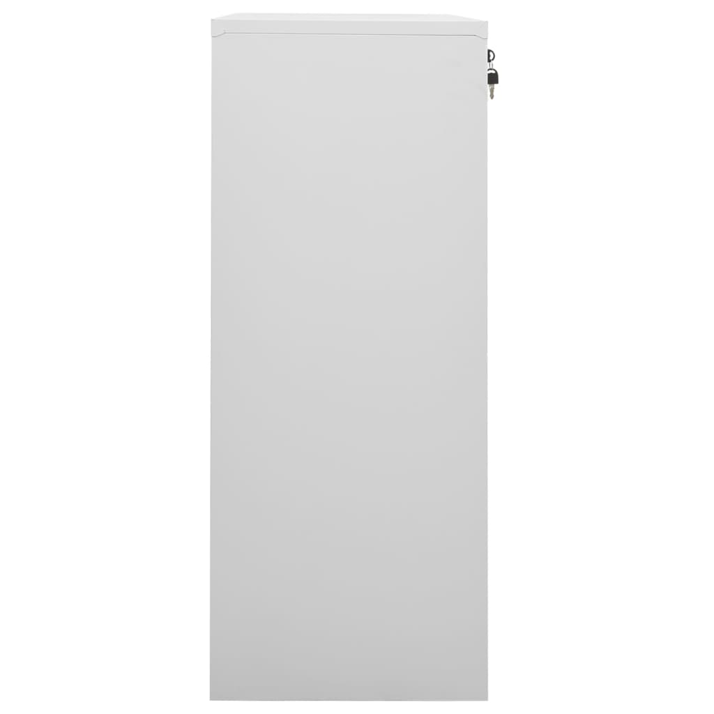 Office Cabinet Light Grey 90x40x102 cm Steel - OLBRIT