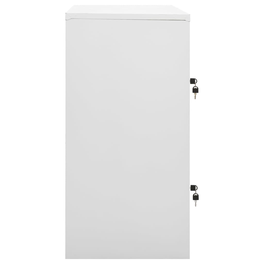 Locker Cabinet Light Grey and Blue 90x45x92.5 cm Steel - OLBRIT