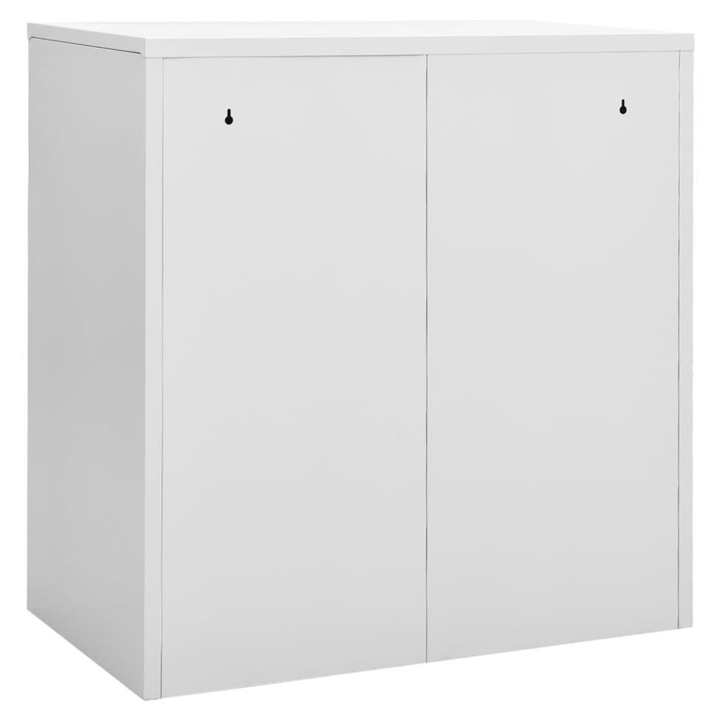 Locker Cabinet Light Grey and Blue 90x45x92.5 cm Steel - OLBRIT
