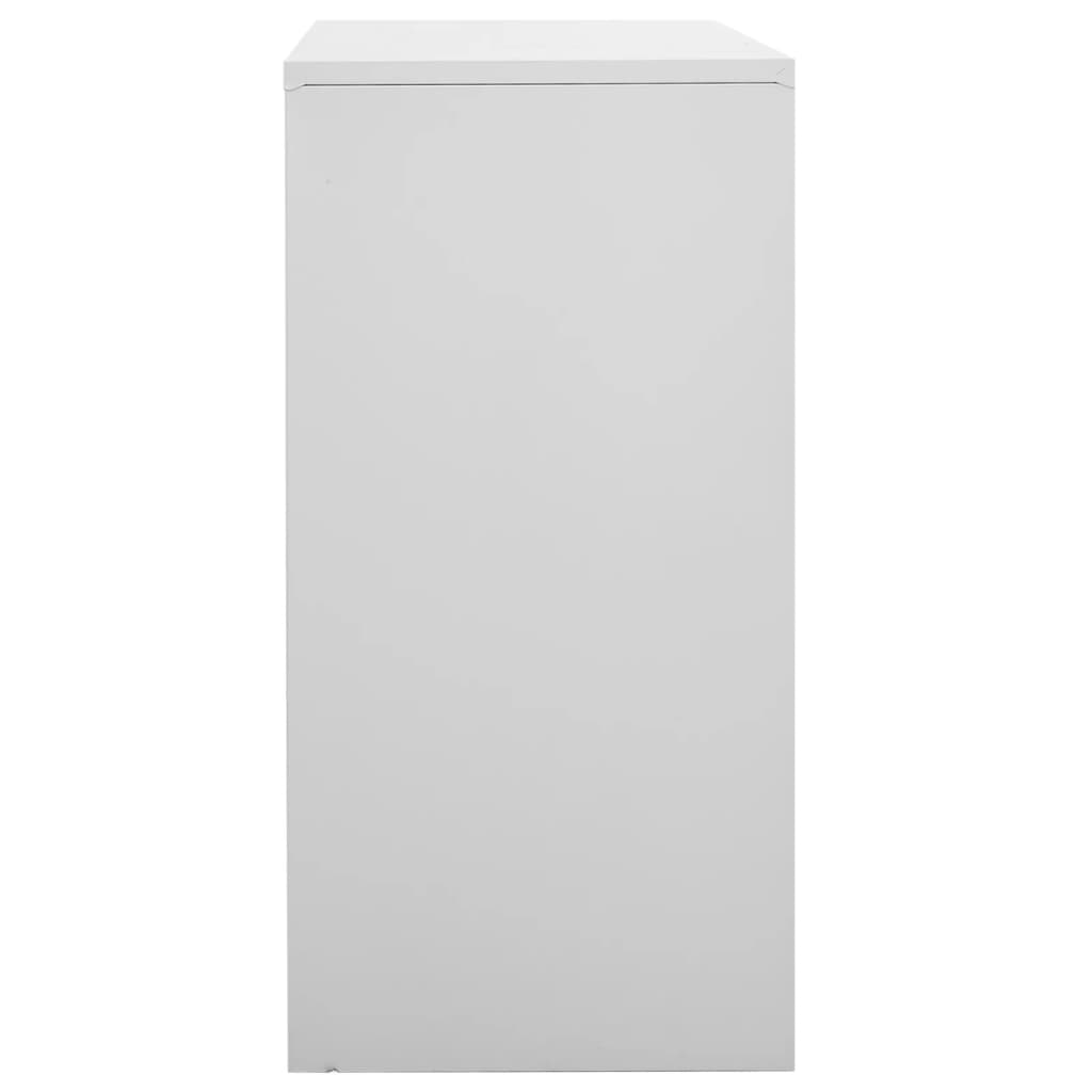 Locker Cabinet Light Grey 90x45x92.5 cm Steel - OLBRIT
