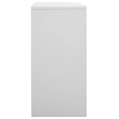 Locker Cabinet Light Grey 90x45x92.5 cm Steel - OLBRIT