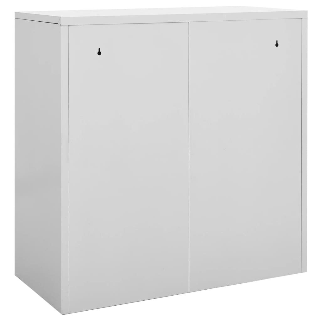 Locker Cabinet Light Grey 90x45x92.5 cm Steel - OLBRIT
