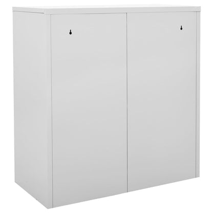 Locker Cabinet Light Grey 90x45x92.5 cm Steel - OLBRIT