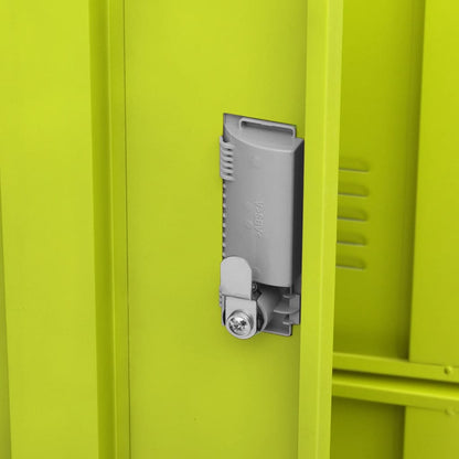Locker Cabinet Light Grey and Green 90x45x92.5 cm Steel - OLBRIT