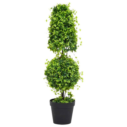 Artificial Boxwood Plant with Pot Green 100 cm - OLBRIT